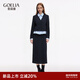 歌莉婭假兩件針織套裝2025新款大方得體穿搭通勤兩件套1F1JAC96A 50B灰黑色 XL