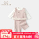 凡獵VOONLIE女童小香風(fēng)套裝秋裝2025新款兒童洋氣時(shí)髦衣服寶寶裙子三件套春秋 粉色 100 cm