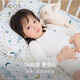nest designs竹棉紗布透氣枕套春秋兒童四季通用寶寶 初雪（M碼，適用枕芯57*37cm）