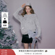 香影灰色蝴蝶毛衣女2026春裝新款重工刺繡新年氛圍感含羊毛針織衫 套裝 S 155/80A/85-95斤