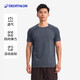 迪卡儂運動(dòng)T恤男士訓練無(wú)縫透氣舒適短袖上衣-5750652