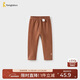 童泰（TONGTAI）女寶寶打底褲春秋季女童褲子兒童休閑加厚長(cháng)褲百搭童裝栗棕80cm