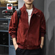 AEMAPE美國蘋(píng)果美式工裝夾克男士上衣2026潮流新款純棉刺繡外套春秋男裝 3078紅色夾克 XL 碼 145-160斤