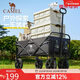 CAMEL【京東專(zhuān)供】戶(hù)外營(yíng)地車(chē)買(mǎi)菜車(chē)溜娃車(chē)遛狗車(chē)可折疊大容量露營(yíng)車(chē)