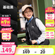 安踏兒童輕薄羽絨服馬甲男大童裝背心2025冬季馬夾90絨保暖外套上衣服 基礎黑7924-1 85%絨子含量 175 充絨量41g