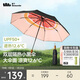 蕉下（beneunder）防紫外線(xiàn)遮陽(yáng)傘三折雙層黑膠晴雨傘防曬傘BM664嬉柚