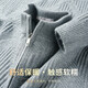雪中飛（SNOWFLYING）【加厚毛衣】時(shí)尚雙拉鏈冬季針織開(kāi)衫男半高領(lǐng)長(cháng)袖保暖厚實(shí)外套
