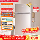 康佳102升兩門(mén)雙門(mén)二門(mén)冰箱節能低噪小型家用電冰箱迷你宿舍租房小巧不占地兩天僅約一度電BCD-102S