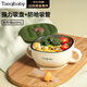taoqibaby輔食碗兒童吸盤(pán)碗食品級餐具餐盤(pán)家用外出便攜嬰兒碗配吸管
