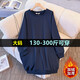 HKWZ300斤特大碼衛衣女長(cháng)款加絨加厚秋冬200胖mm寬松韓版慵懶風(fēng)衛衣裙 深藍色 6XL 建議245斤-300斤