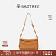 BAGTREE【明星同款】包包樹(shù)奶盒包植鞣皮單肩斜挎腋下通勤Hobo枕頭女士包 焦糖色-小號【雙磁吸款】 高級小眾圣誕節禮物女