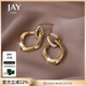 Jay 2025新款設計菱形耳環(huán)女耳飾送女友新年禮物