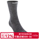 injinji羊毛五指襪雙層套襪里層襪男女長(cháng)筒薄款美利奴羊毛保暖運動(dòng)襪 暗灰色 M(40.5-44)