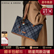 CinvaiKrose官方店小c&k單肩包包女包2025年新款大容量托特包帆布包生日禮物 藍格Blue lattice【送女友老婆女生禮物走心】