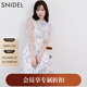 SNIDEL2025秋冬新品優(yōu)雅荷葉邊小飛袖印花茶歇連衣裙SWFO254139 象牙白 L （2）