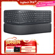 羅技（Logitech）ERGO K860 無(wú)線(xiàn)藍牙鍵盤(pán) 多操作系統鍵盤(pán) 人體工學(xué)分體式鍵盤(pán) 多設備匹配辦公鍵盤(pán) K860黑色