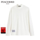 太平鳥(niǎo)男裝 短袖t恤男圓領(lǐng)休閑夏季潮流時(shí)尚長(cháng)袖上衣體恤 白色1(合體) 2XL