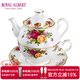 ROYAL ALBERT英國老鎮玫瑰骨瓷茶杯茶具歐式咖啡杯碟禮盒下午茶 一人悅享壺杯碟