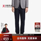 勁霸男裝（K-Boxing）勁霸男裝春夏蠶絲寬松直筒商務(wù)牛仔褲HQRE2345紫蘭32