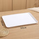 詠幻長(cháng)方形托盤(pán)盤(pán)子餐盤(pán)白色食堂端菜盤(pán)蛋糕面包展示盤(pán) 白色+淺款長(cháng)方形托盤(pán)超大號50x35x1.6