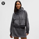 lululemon丨Scuba 女士超寬松款拉鏈連帽衫 *絲絨 LW3JLYS 煤灰 XS /S