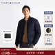 Tommy Hilfiger秋冬男裝簡(jiǎn)約字母織帶棒球領(lǐng)保暖合身飛行員棉服夾克外套 藏青色DW5 M （推薦：135-150斤）