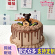 知印禮物生日蛋糕同城配送女神新鮮現做水果奶油巧克力廣東送 可愛(ài)小熊熊 6英寸動(dòng)物淡奶油