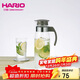 HARIO原裝進(jìn)口冷水壺大容量耐熱玻璃杯涼水茶壺果汁杯1400ML