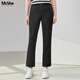 MsShe【直筒顯瘦牛仔褲】大碼女裝2026春裝胖mm彈力九分/長(cháng)褲子女 長(cháng)褲A-黑色26年3月20日到貨（偏小半個(gè)碼） 3XL