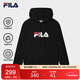FILA斐樂(lè )官方情侶款連帽衛衣2025秋季休閑寬松針織長(cháng)袖上衣