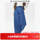 佐丹奴慵懶闊腿牛仔褲女重磅水洗闊腿褲高腰牛仔香蕉褲女05415682