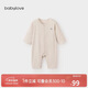 babylove嬰兒連體衣春秋季輕薄保暖衣服男女寶寶純色哈衣爬爬服打底睡衣