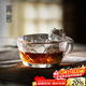 高茗（gaoming） 高茗 琉璃茶杯故宮御貓杯耐熱玻璃主人杯單杯個(gè)性創(chuàng  )意喝茶小杯可愛(ài)茶盞 朕的江山杯