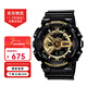卡西歐（CASIO）手表G-SHOCK學(xué)生運動(dòng)防水防震黑金武士大表盤(pán)石英情侶表 男友禮物 潮酷黑金 GA-110GB-1A