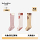 五朵棉3雙嬰兒襪子秋冬兒童地板襪棉過(guò)膝點(diǎn)膠防滑寶寶爬行護膝無(wú)骨長(cháng)筒