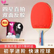 蝴蝶四星球拍雙面反膠弧線(xiàn)進(jìn)攻乒乓球拍 401-直拍/短柄單只含拍套