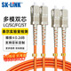 SK-LINK 光纖跳線(xiàn) SC-SC千兆多模雙芯UPC光纖線(xiàn)收發(fā)器OM2尾纖50/125um低煙無(wú)鹵1米 SK-TX1GMM-2SCSC1M