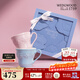 Wedgwood【新年禮物】歡愉假日藍+粉玫瑰花禮盒馬克對杯咖啡杯情侶水杯 歡愉假日藍+粉馬克對杯玫瑰禮盒
