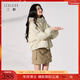 三彩2025冬季新款連帽棉服寬松棉衣休閑簡(jiǎn)約保暖夾棉外套短款S 卡其色 M 160/84A