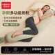 佳韻寶（Joyourbaby）孕婦枕護腰側睡枕托腹長(cháng)條枕夾腿抱枕多功能糖果枕懷孕專(zhuān)用神器 竹青綠|ESP流動(dòng)芯|立體護腰|5點(diǎn)式支撐|托腹不懸空