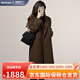 Amerpin雙面絨羊毛大衣女2025秋冬新品小個(gè)子時(shí)尚毛呢外套 栗棕色(國際倉發(fā)貨+禮盒) S 105-120斤