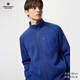 優(yōu)衣庫男裝針織搖粒絨拉鏈茄克/長(cháng)袖外套廓系夾克25秋冬479863 65 寶藍色 L /175/100A