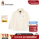 暇步士（Hush Puppies）童裝兒童搖粒絨衛衣男童加絨女童保暖立領(lǐng)上衣 奶油色   160   
