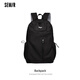 森馬書(shū)包大容量簡(jiǎn)約百搭潮牌男雙肩包初高中大學(xué)生減負電腦旅行背包女 黑色