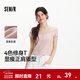 森馬（Semir）短袖t恤女短款小氣質(zhì)亨利領(lǐng)上衣2025夏裝新款純色修身套頭衫百搭 粉紅60028 M