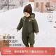 babylove嬰兒連體衣冬季加厚夾棉衣服外出連帽哈衣三防寶寶保暖棉服冬裝