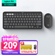 羅技（Logitech）時(shí)尚系列K380藍牙鍵盤(pán) 無(wú)線(xiàn)鍵盤(pán)Mac筆記本平板IPAD電腦靜音鍵盤(pán)安卓手機多設備超薄家用巧克力按鍵 PEBBLE 2 COMBO（升級版套裝-石墨黑）