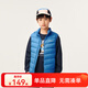 亞瑟士亞瑟士童裝冬季新款男女童兒童三防科技羽絨馬甲 藍色 清潔度1000-白鴨絨 170 cm 充絨量47g