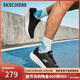斯凱奇（Skechers）搖搖鞋男鞋秋季軟底跑步鞋網(wǎng)面戶(hù)外運動(dòng)鞋休閑健步鞋220382
