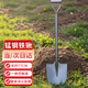 悠梵萌大號尖頭加厚鐵鍬鐵锨農用錳鋼鐵雪鏟子家用種菜種花園藝工具